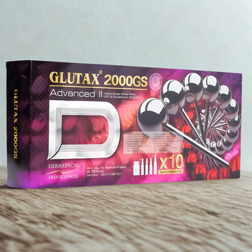 Glutax 2000gs GLUTATHIONE SKIN WHITENING INJECTION! Advanced II, 2000gs. AUTHENTIC